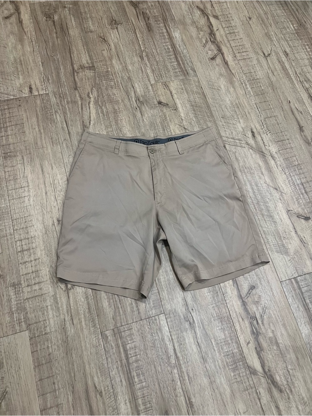 ProTour Men’s Performance Golf Shorts – Khaki – Size 36